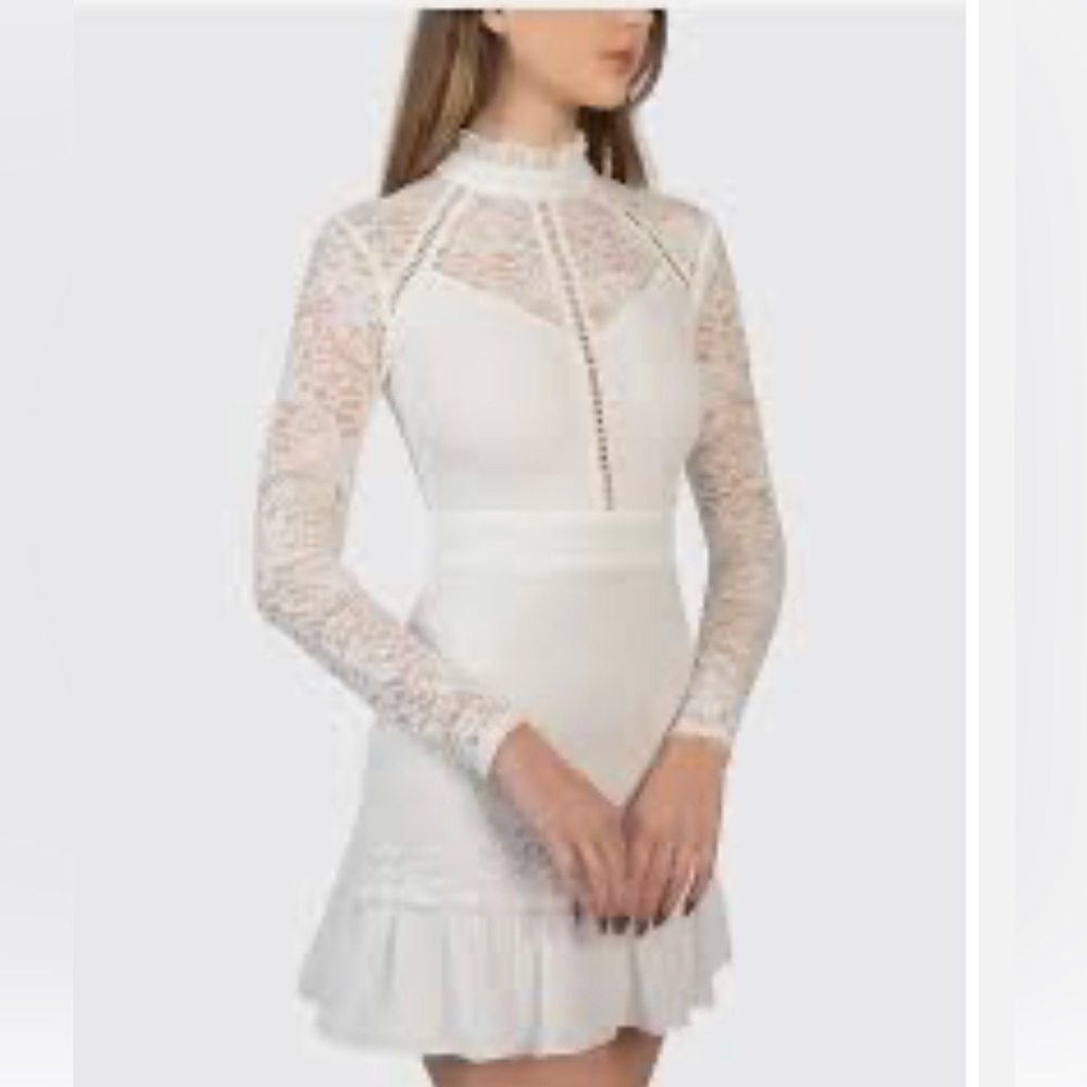 B Darlin at Macys beautiful white/off white lace dress nwt